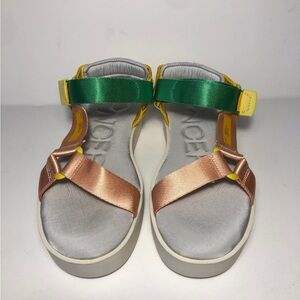 Womens Oncept Rio Peach Multi Nylon Sandal 7.5 New